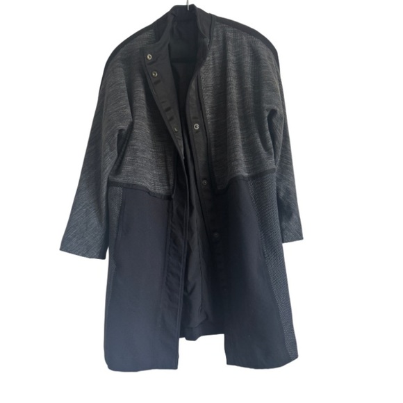 Lululemon Cocoon Coat | Small | Heathered Gray Wool Blend | Minimalist Jacket - Picture 3 of 6